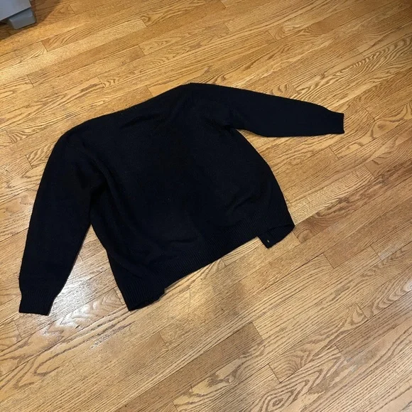 Alfred Dunner Black Cardigan with Gold Embroidery - Picture 4 of 4